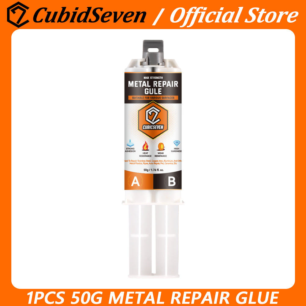 Cubicseven Strong Metal Repair AB Glue Welding Metal Heat Resistance Industrial Repair Agent High Strength Bonding Sealant Weld