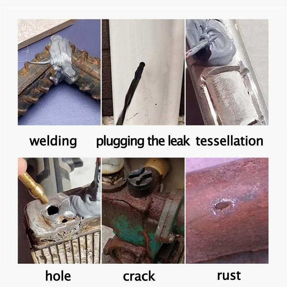 Cubicseven Strong Metal Repair AB Glue Welding Metal Heat Resistance Industrial Repair Agent High Strength Bonding Sealant Weld