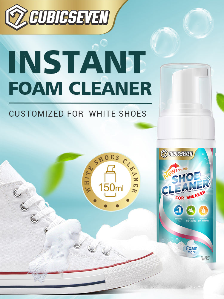 Cubicseven 150ML Shoe Whitener Whiten Refreshed Polish White Shoe Clearning Foam White Shoes Cleaner Cleaning Tool Sneakers Care